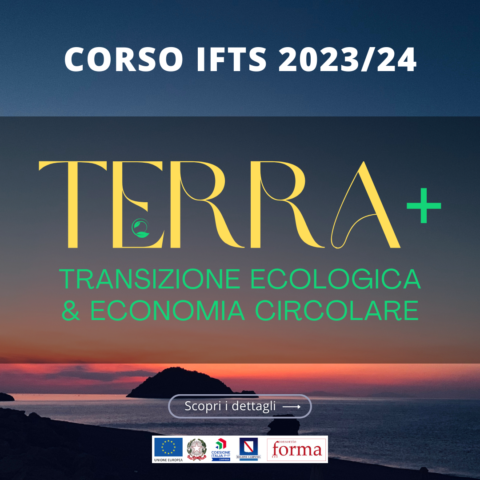 TERRA+ francobollo con loghi